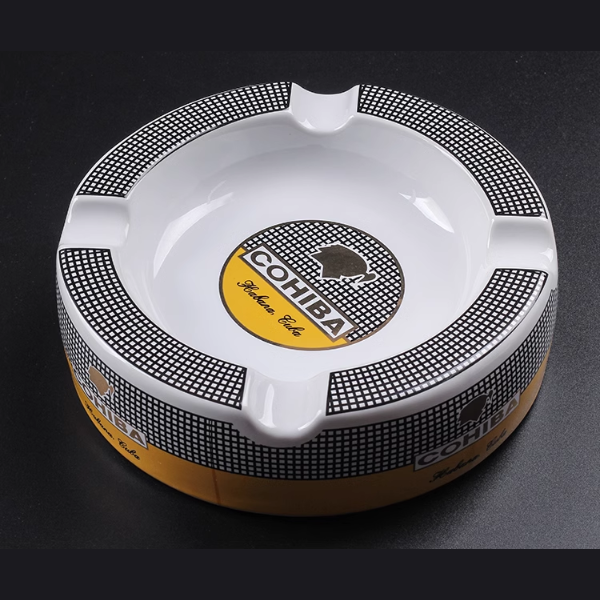 Gạt tàn sứ 4 điếu tròn Cohiba